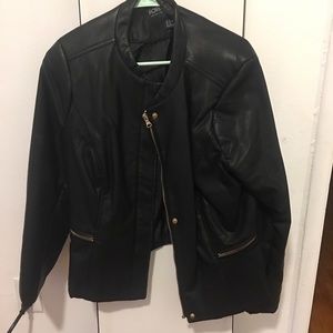 Faux leather jacket and more